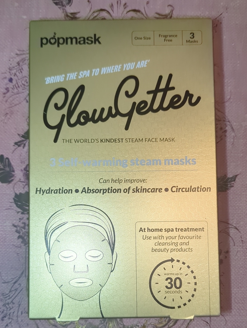 Pop Mask GlowGetter Self-Warming Steam Face Masks - 3 Pack
